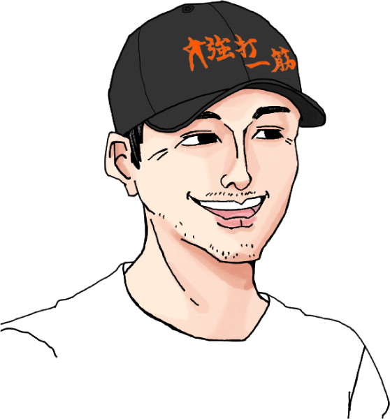 帽子を被る男の人のイラスト