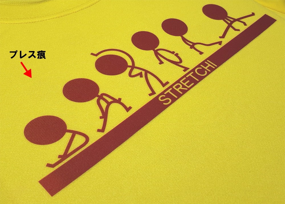 「エクササイズ隊」プリント部アップ画像