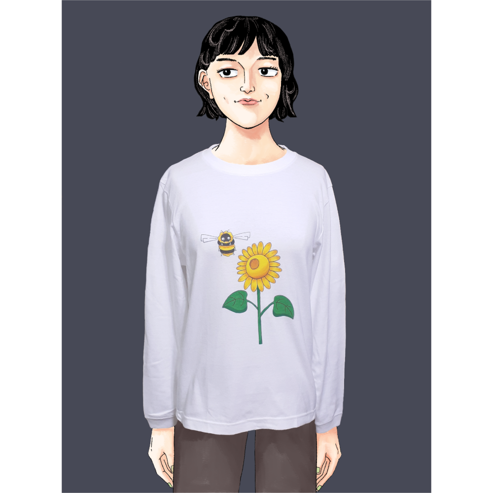 実物画像にイラストを合体させた着用見本